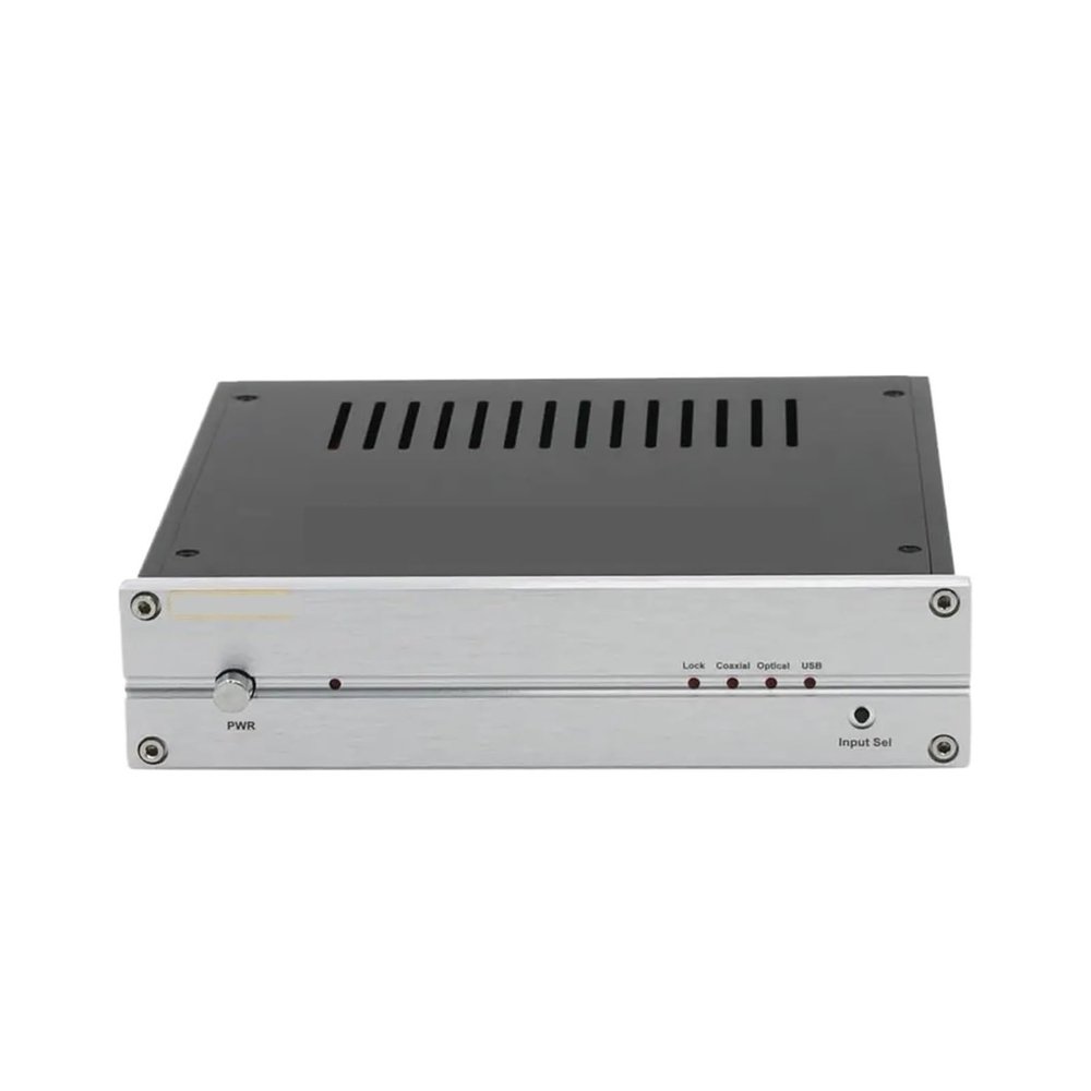 L6AS0F7 TDA1541 HiFi Audio DAC Decoder with Digital Coaxial/Fiber Optic USB Input A/D Converter(Bundle 3,Silver AC110V)