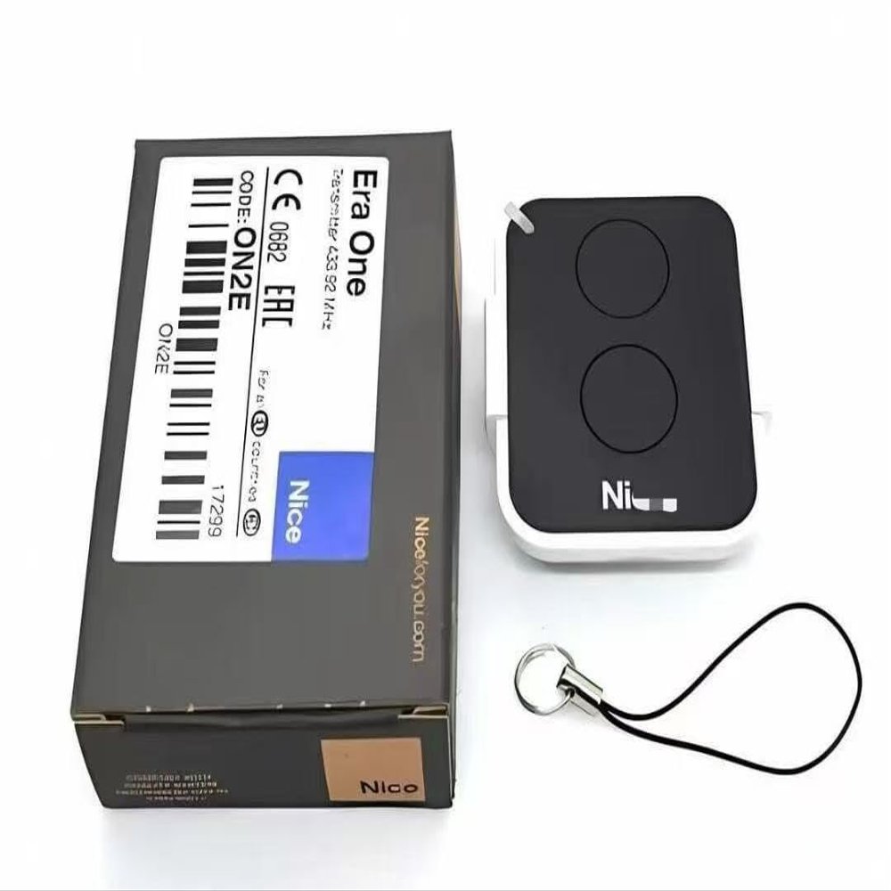 Garage Gate Opener Remote Control, 2 Button Transmitter Garage Door Opener Remote Compatible with Nice ERA ONE ERA inti Flor-S, Inti, One, Era Flor