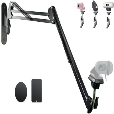 AceTaken Brio-101 Webcam Magnetic Wall Mount Holder Stand for Logitech Brio 100, Brio 300 301,Brio 500 501,C270,C310 webcams
