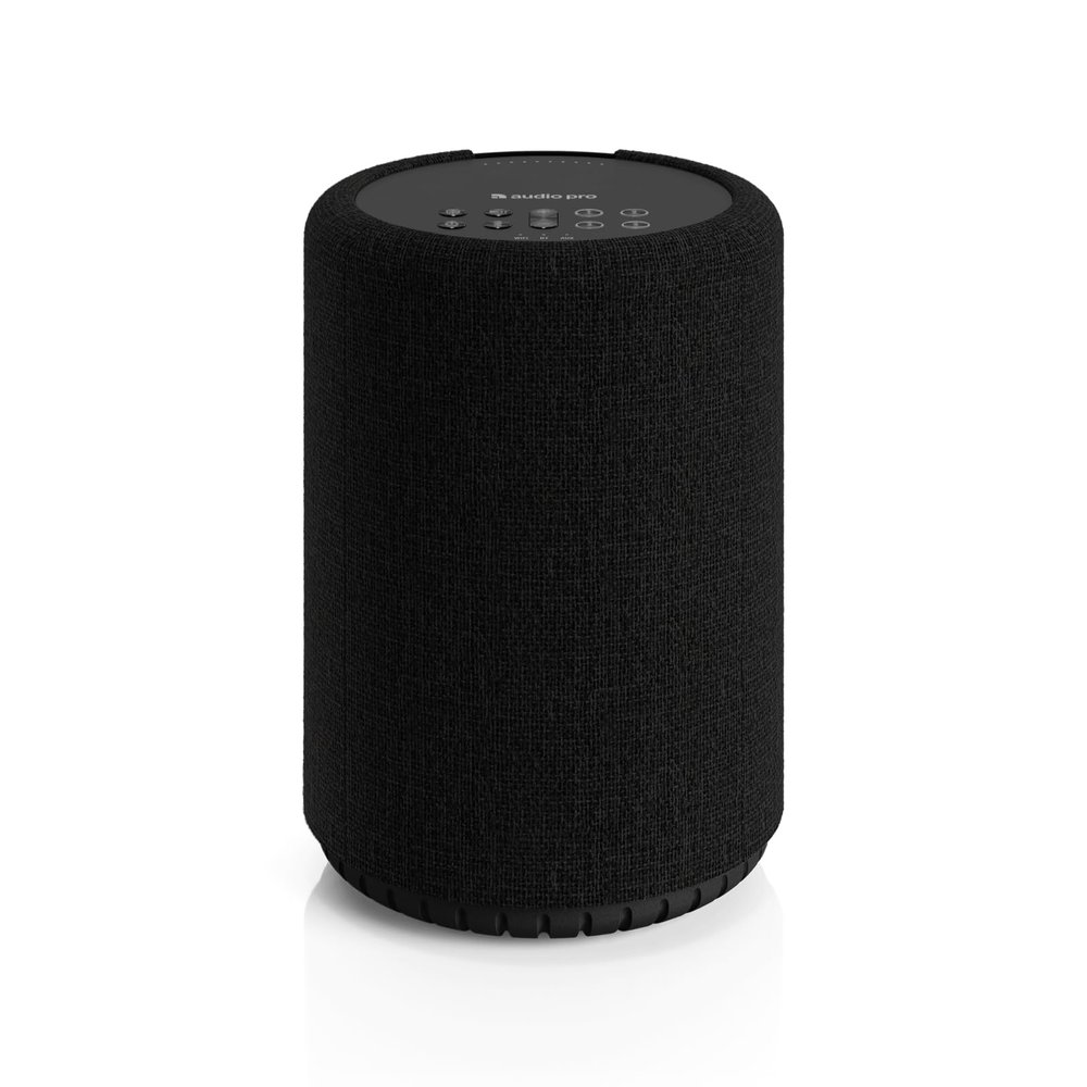 Audio Pro A10 MKII Wireless Multiroom Speaker, WiiM Edition | High Fidelity, Bluetooth, WiFi | Compatible with AirPlay 2, Google Cast, Siri, WiiM Home App, Stream Spotify, Tidal & More, Black