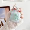 Cute AirPods 4 Clear Case Cover, Girly 3D Bow Design Soft TPU Protective Shockproof Kawaii Apple iPod 4th Generation Cover with Cleaner Kit & Keychain Girls - Turquoise view 3