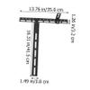DIYEAH 1set Heavy Duty Speaker Mounting Bracket Metal Wall Mount for Sound Bars and Speakers Supports up to Easy Installation Sturdy and Design view 3
