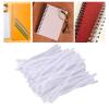 100Pcs Spiral Binding Coils Plastic Dia 9.5mm 3/8in 48 Teeth 4:1 Ratio 75 Sheet Capacity for A4 Paper, Spiral Binding Spines for Office Documents, Engineer Papers, Business (White) view 2