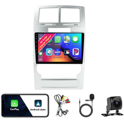 Car Radio Stereo for Dodge Charger Magnum 2008 2009 2010, Android 13, 9" IPS Touch Screen Upgrade Dash Kit with CarPlay & Android Auto, GPS Navigation DSP SWC 5G WiFi Camera 4CORE 1+32GB