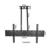 GPWDIEJB TV Stand Ceiling TV Mount Bracket, Adjustable Height Double Pole Single Screen TV Mount for 60-100 Inch TVs, Metal Expansion Screw Fixing,2m view 2