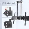 GPWDIEJB TV Stand Ceiling TV Mount Bracket, Adjustable Height Double Pole Single Screen TV Mount for 60-100 Inch TVs, Metal Expansion Screw Fixing,2m view 4
