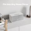 Audio Pro C10 MKII Wireless Speaker, WiiM Edition | High-Fidelity Sound, Multi-Room, Bluetooth, Wi-Fi | Compatible with AirPlay 2, Google Cast, Siri, WiiM Home App, Stream Spotify, TIDAL & More, White view 3