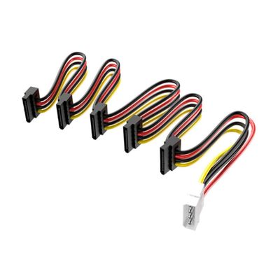 Uonlytech Power Supply Converter Cable Pin Hard Drives Power Adapter for Hdds Stable Tinned Multi-Device Powering