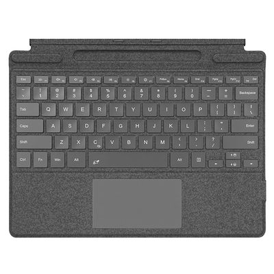 NUWONAYA Keyboard for Surface Pro 11/10/9/8/X (13inch), Portable Slim Type Cover for Surface Pro, Wireless Bluetooth Keyboard with Touchpad, Backlits,Built in Pencil Holder,Gray