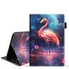 BXIKEOPIU Case for Amazon Kindle Fire HD 10 Tablet (10.1 inch, 9th/7th Generation, 2019/2017 Release), Slim PU Leather Stand Folio Cover with Auto Wake Sleep - Flamingo view 1