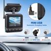 EWAY Mini USB Dash Cam Power Cable 13ft, for Rexing V1 Pro V5 V3 Byakov S6 Rove R2-4K Dashcam Dashboard Camera Recorder, USB 2.0 A to 90 Degree Right Angle Mini-B Charging Cord Car Charger Adapter view 3