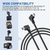EWAY Mini USB Dash Cam Power Cable 13ft, for Rexing V1 Pro V5 V3 Byakov S6 Rove R2-4K Dashcam Dashboard Camera Recorder, USB 2.0 A to 90 Degree Right Angle Mini-B Charging Cord Car Charger Adapter view 4