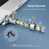 AboveTEK Laptop Locking Cable for MacBook Pro 14/16 (20212024), Anti-Theft Keyed Laptop Security Lock, 6.56ft Cut-Resistant Steel Computer Lock Cable, Rotatable & Portable Design view 4
