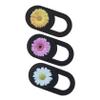 Uonlytech 3pcs Cover Slide Laptop Webcam Lid Privacy Cover Slider Rustic Flower Pattern Digital Privacy for Laptop view 1