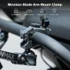 Aluminum Alloy Motorcycle Camera Clamp Mount for DJI Osmo Pocket 3/insta360/Gopro Hero, Motorcycle Bike Handlebar Stabilizer, Super Clamp with 1/4 Screw&360 Ball Head, Heavy-Duty Mount Accessories view 4