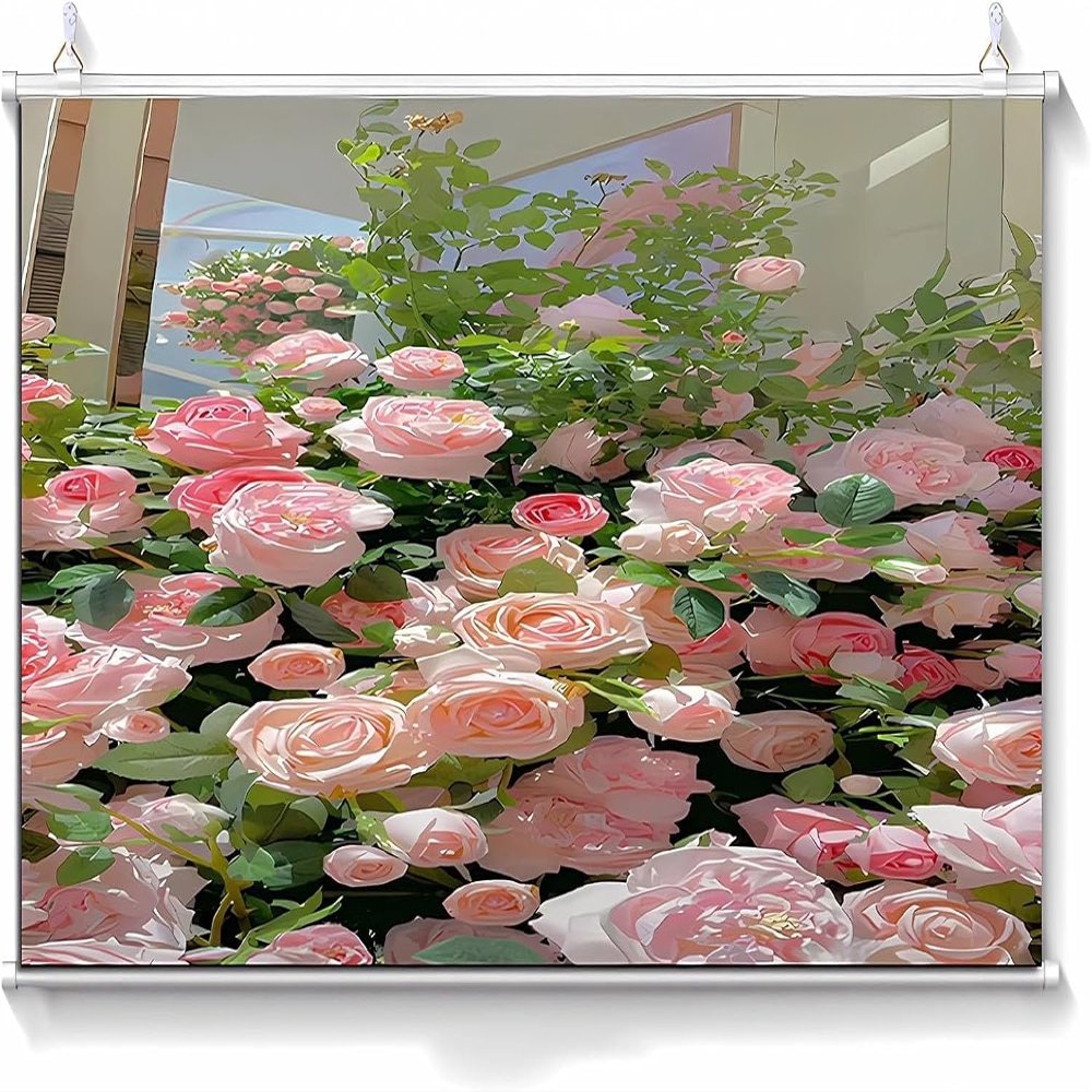 60" 16:9 Projection Screen, Foldable & Portable Manual Projector Screen for Home Theater, Education & Outdoor Use