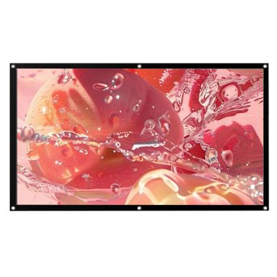 16:9 Projector Screen 150 Inch, Foldable Cinema Screen for Home Theater Indoor Outdoor(330x187CM/150in)(132x75CM/60in)