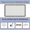 16:9 Projector Screen 150 Inch, Foldable Cinema Screen for Home Theater Indoor Outdoor(330x187CM/150in)(132x75CM/60in) view 2