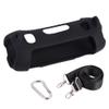 Silicone Case Rubber Carrying Pouch with Strap for JBL charge6, Travel Storage Bag, Protective Skin Holder (Black) view 1