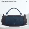Silicone Case Rubber Carrying Pouch with Strap for JBL charge6, Travel Storage Bag, Protective Skin Holder (Black) view 3