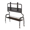 CMYCYDDPLY Mobile TV Stand, Television Stands for 43-85 Inch, Mobile TV Cart with Storage Rack, for Bedroom, Outdoor, Business, School(Black,90cm) view 1