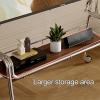 CMYCYDDPLY Mobile TV Stand, Television Stands for 43-85 Inch, Mobile TV Cart with Storage Rack, for Bedroom, Outdoor, Business, School(Black,90cm) view 3