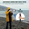 NEEWER 67.7" Camera Monopod Stand, Lightweight Carbon Fiber Travel Tripod with Detachable Base for DSLR Camcorder Video Recording, Telescopic Selfie Stick Trekking Pole, Max Load 13.2lb, TP71 view 2