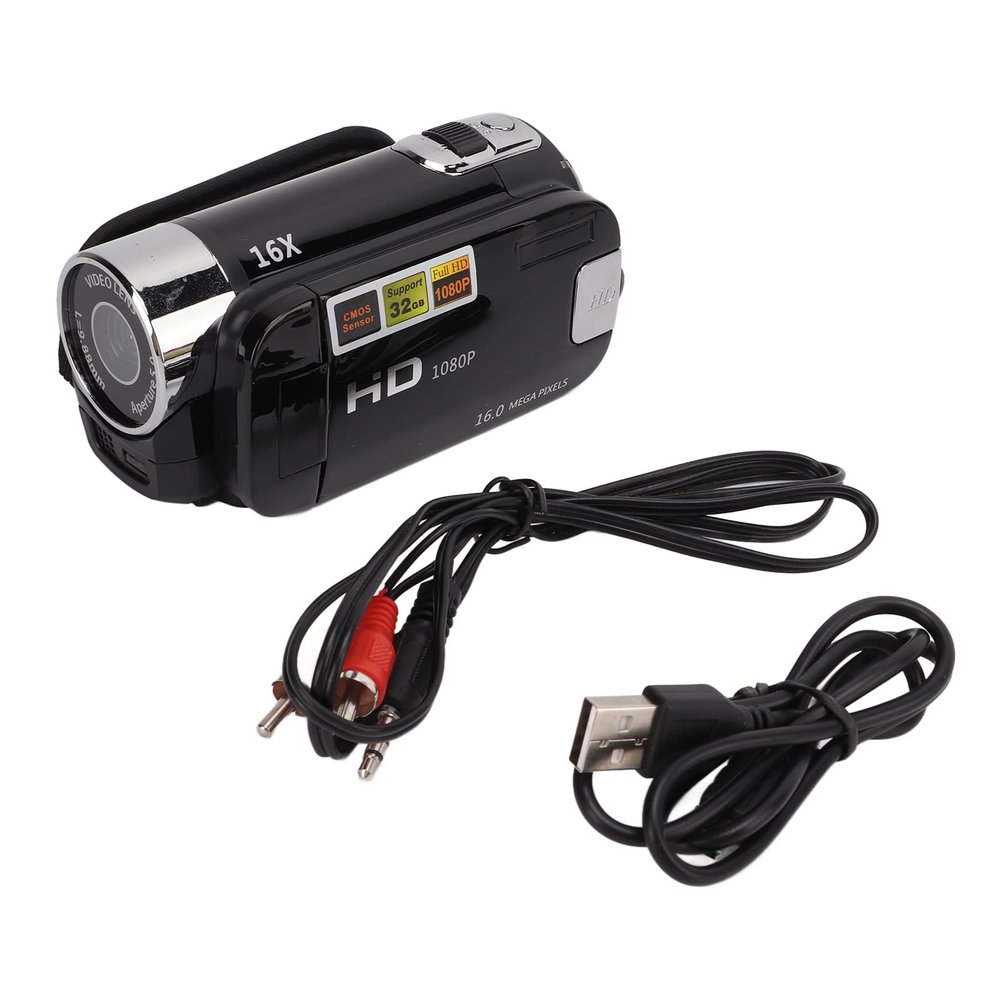 BAFOVY Handheld Video Camcorder, 2.7 Inch LCD Display, 16x Zoom Digital Camera Recorder, USB Interface, 270 Rotation, Built in Flash, 1/4 Inch Screw Interface, Lightweight and Portable