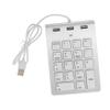 Angoily Lightweight Numeric Keypad USB Key Keyboard for Laptop Zinc Alloy USB Hub Compatible view 1