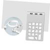 Angoily Lightweight Numeric Keypad USB Key Keyboard for Laptop Zinc Alloy USB Hub Compatible view 3