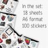 100Pcs Dark Romance Stickers for Water Bottle - Dark Book Stickers, Booktok Decals - Gifts for Book Lovers view 2