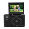 75MP 5K Digital Camera, 18X Digital Zoom, Intelligent Autofocus, Image Stabilization, Vintage Design with Smile Detection, 3 inch Screen, Mirrorless Video Camera (Black) view 1