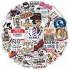 100Pcs Barber Stickers and Decals for Water Bottle, Laptop - Barbershop Stickers - Barber Gifts for Men, Party Supplies - Gift for Women & Men view 1