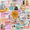 100Pcs Server Stickers Funny for Water Bottle, Laptop - Waitress Stickers - Server Gifts for Waitress - Gift for Women & Men view 1