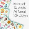 100Pcs Server Stickers Funny for Water Bottle, Laptop - Waitress Stickers - Server Gifts for Waitress - Gift for Women & Men view 2