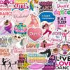 100Pcs Dance Stickers for Water Botlle, for Scrapbooking - Dancer Stickers - Gifts for Dancer - Dance Party Supplies - Gift for Women & Men view 1