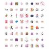 100Pcs Dance Stickers for Water Botlle, for Scrapbooking - Dancer Stickers - Gifts for Dancer - Dance Party Supplies - Gift for Women & Men view 3