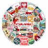 100Pcs Poland Stickers for Luggage, for Water Bottle, Polish Flag Stickers Small- Poland Party Supplies, Polish Gifts - Gift for Women & Men view 1