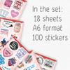 100Pcs Sonography Stickers for Water Bottle, Laptop - Ultrasound Stickers - Sonography Gifts for Sonographer, Party Decorations - Gift for Women & Men view 2