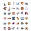 100Pcs Chicago Stickers and Decals for Luggage, Water Bottle - Chicago Gifts, Party Supplies - Travel USA Cities Stickers - Gift for Women & Men view 3