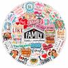 100Pcs Family Stickers for Scrapbooking, Water Bottle - Family Gifts Ideas, Party Supplies & Decoration - Gift for Women & Men view 1