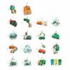 100Pcs Garbage Truck Stickers for Water Bottle, Laptop - Trash Truck Stickers - Garbage Car Party Supplies & Decoration- Gift for Women & Men view 3