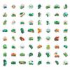 100Pcs Garbage Truck Stickers for Water Bottle, Laptop - Trash Truck Stickers - Garbage Car Party Supplies & Decoration- Gift for Women & Men view 4