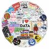100Pcs Data Science Stickers for Water Bottle, Laptop, Phone - Funny Data Science Gifts for Scientist, Party Supplies - Gift for Women & Men view 1