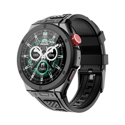 AIWR Cynex Smartwatch GPS, 5ATM Waterproof, 1.43 AMOLED, 3A ENC Bluetooth Calls, AI Watch Faces, 150+ Sports Modes,13+ mini Apps, 60Hz Touchscreen (Black)