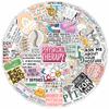 100Pcs Physical Therapy Stickers and Decals for Water Bottle, Laptop - Physical Therapist Gifts & Party Decorations - Medical, Occupational Therapy Stickers- Gift for Women & Men view 1