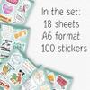 100Pcs Physical Therapy Stickers and Decals for Water Bottle, Laptop - Physical Therapist Gifts & Party Decorations - Medical, Occupational Therapy Stickers- Gift for Women & Men view 2