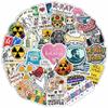 100Pcs Radiology Stickers, Rad Tech Stickers, Xray Decals for Water Bottle and Laptop - Radiology Party Supplies & Decorations - Rad Tech Gifts for Women & Men view 1