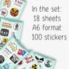 100Pcs Radiology Stickers, Rad Tech Stickers, Xray Decals for Water Bottle and Laptop - Radiology Party Supplies & Decorations - Rad Tech Gifts for Women & Men view 2