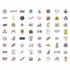 100Pcs Radiology Stickers, Rad Tech Stickers, Xray Decals for Water Bottle and Laptop - Radiology Party Supplies & Decorations - Rad Tech Gifts for Women & Men view 4